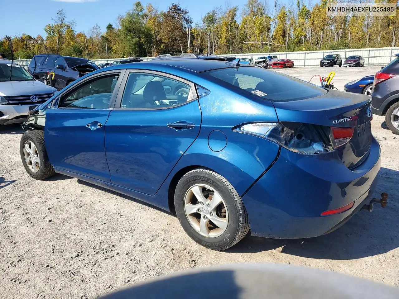 2015 HYUNDAI ELANTRA VIN KMHDH4AEXFU225485 — фото 2
