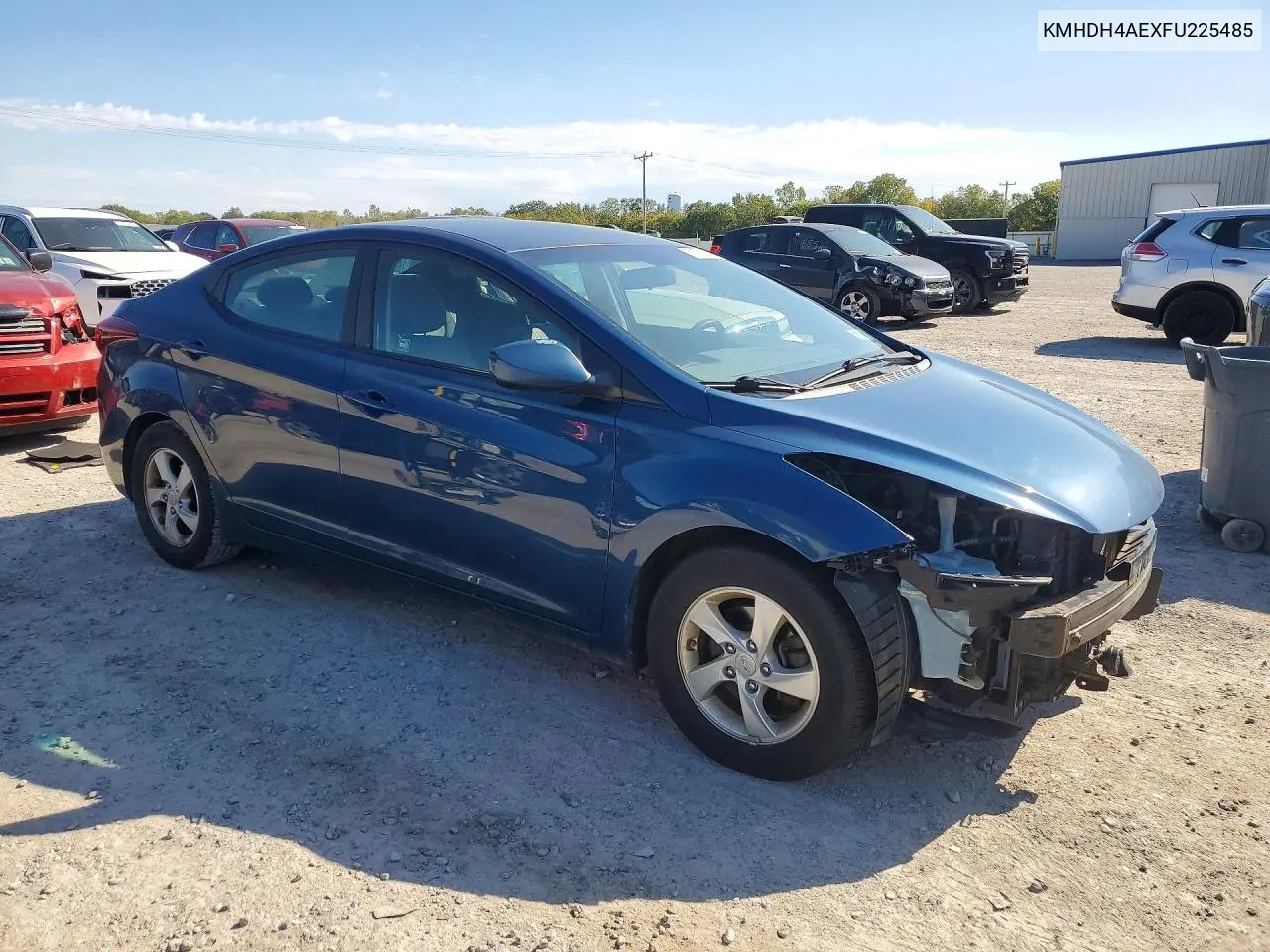 2015 HYUNDAI ELANTRA VIN KMHDH4AEXFU225485 — фото 4