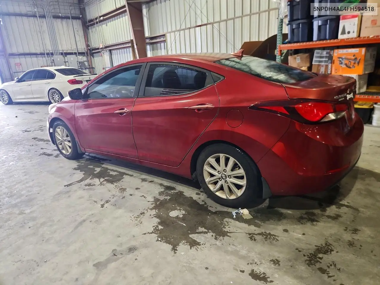 2015 HYUNDAI ELANTRA VIN 5NPDH4AE4FH594518 — фото 2