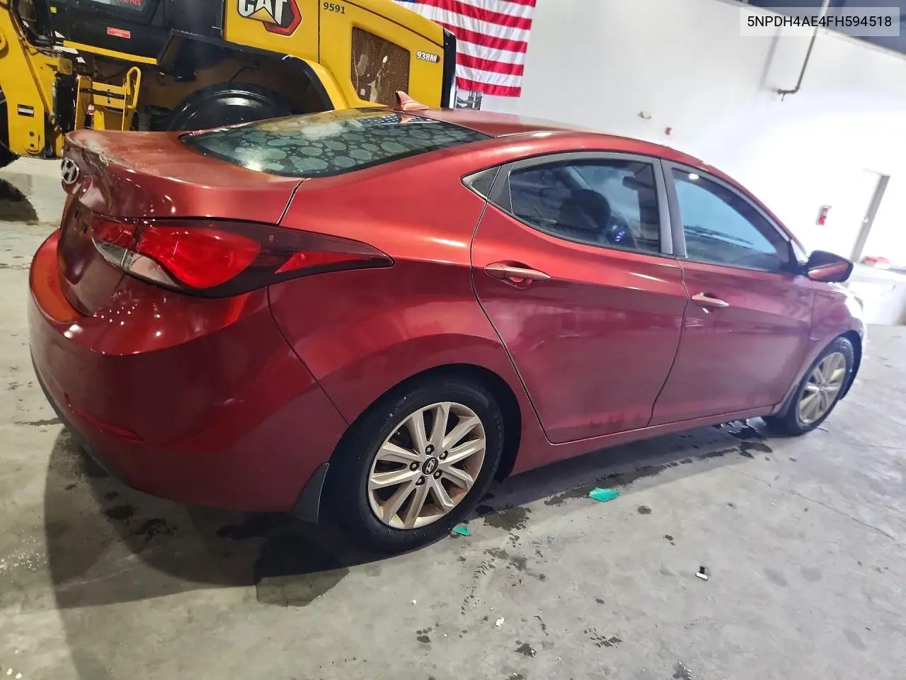 2015 HYUNDAI ELANTRA VIN 5NPDH4AE4FH594518 — фото 3