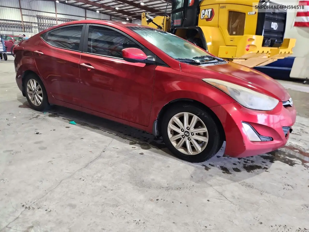 2015 HYUNDAI ELANTRA VIN 5NPDH4AE4FH594518 — фото 4