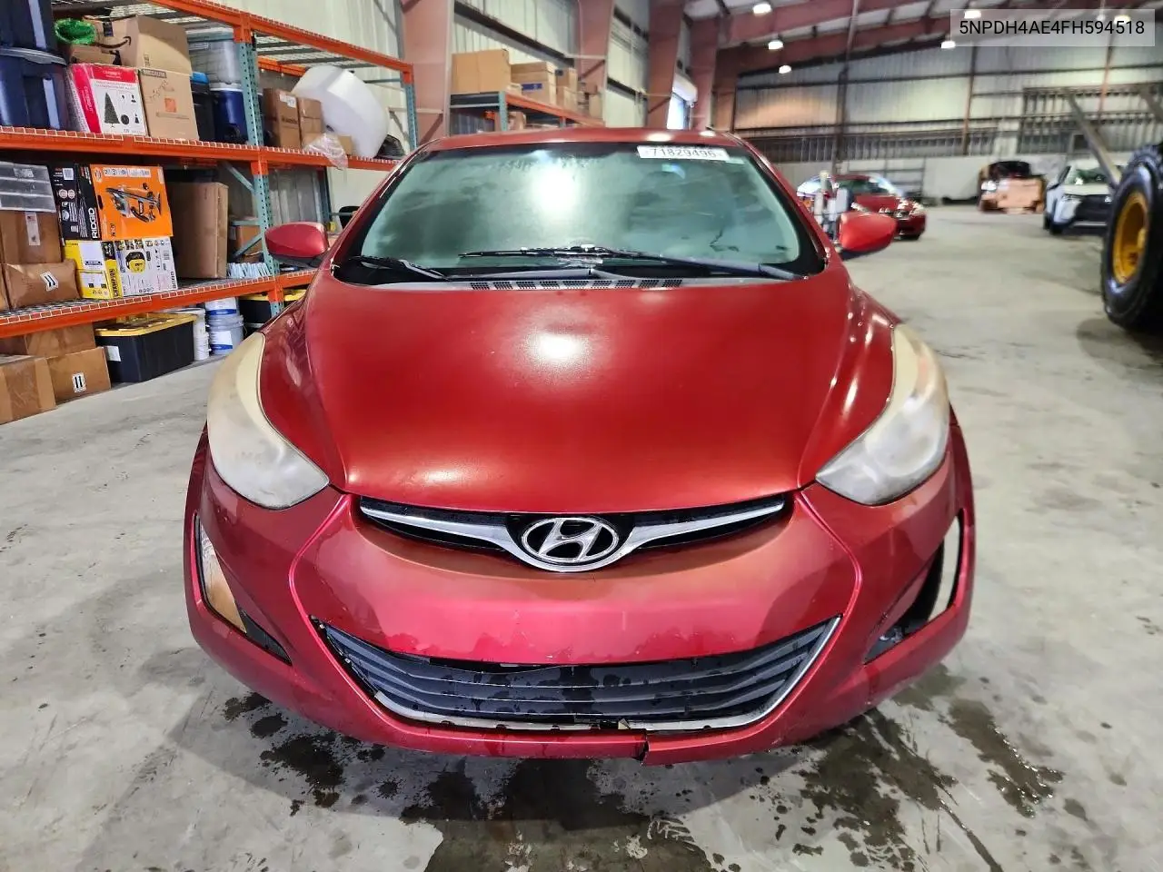 2015 HYUNDAI ELANTRA VIN 5NPDH4AE4FH594518 — фото 5