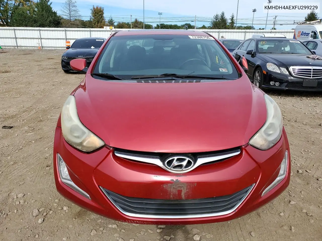 2015 HYUNDAI ELANTRA VIN KMHDH4AEXFU299229 — фото 5