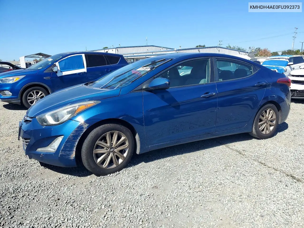 HYUNDAI ELANTRA 2015, VIN KMHDH4AE0FU392373