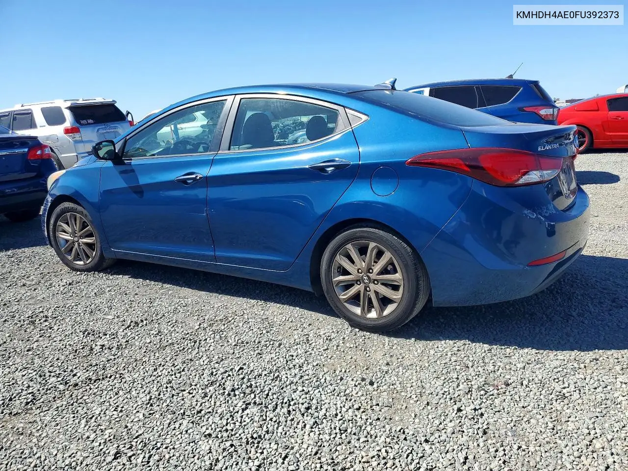 2015 HYUNDAI ELANTRA VIN KMHDH4AE0FU392373 — фото 2