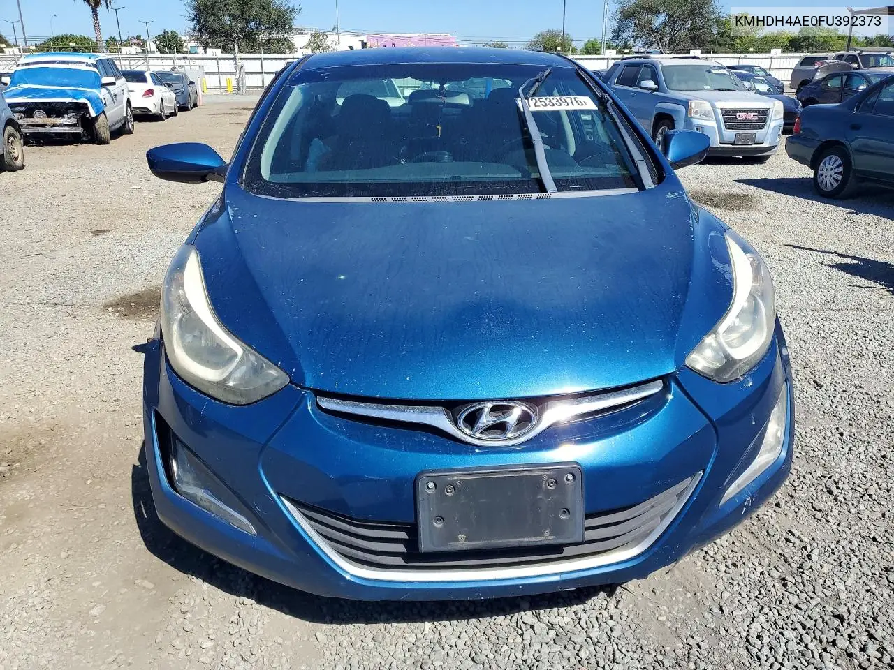 2015 HYUNDAI ELANTRA VIN KMHDH4AE0FU392373 — фото 5