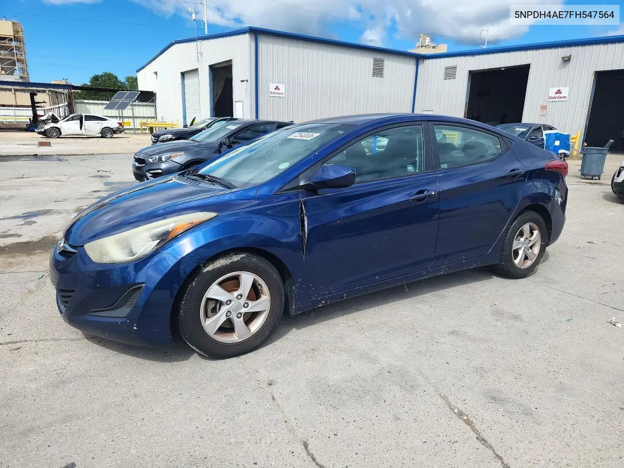 HYUNDAI ELANTRA 2015, VIN 5NPDH4AE7FH547564