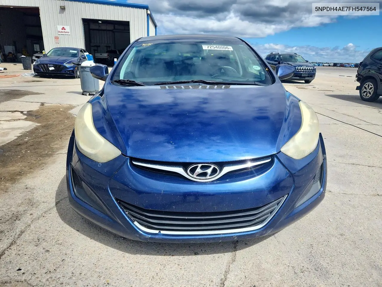 2015 HYUNDAI ELANTRA VIN 5NPDH4AE7FH547564 — фото 5