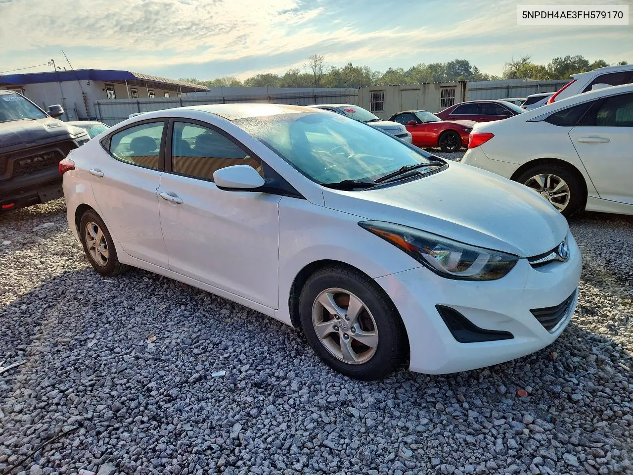 2015 HYUNDAI ELANTRA VIN 5NPDH4AE3FH579170 — фото 4