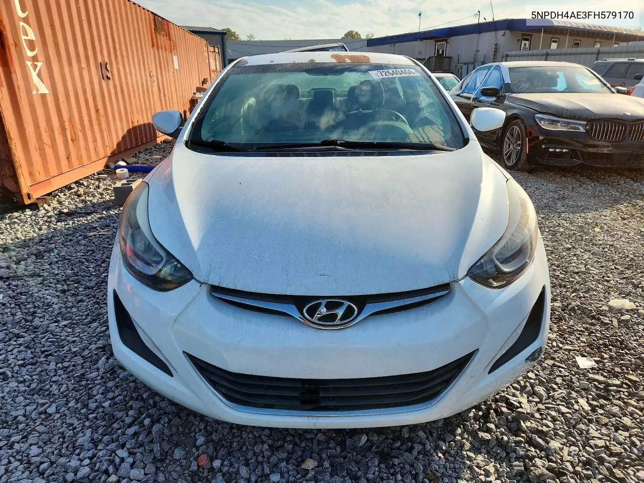 2015 HYUNDAI ELANTRA VIN 5NPDH4AE3FH579170 — фото 5