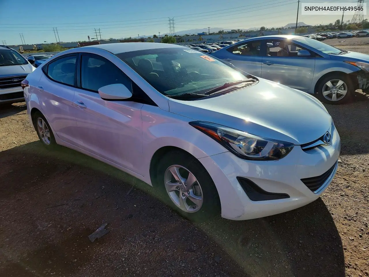 2015 HYUNDAI ELANTRA VIN 5NPDH4AE0FH649546 — фото 4