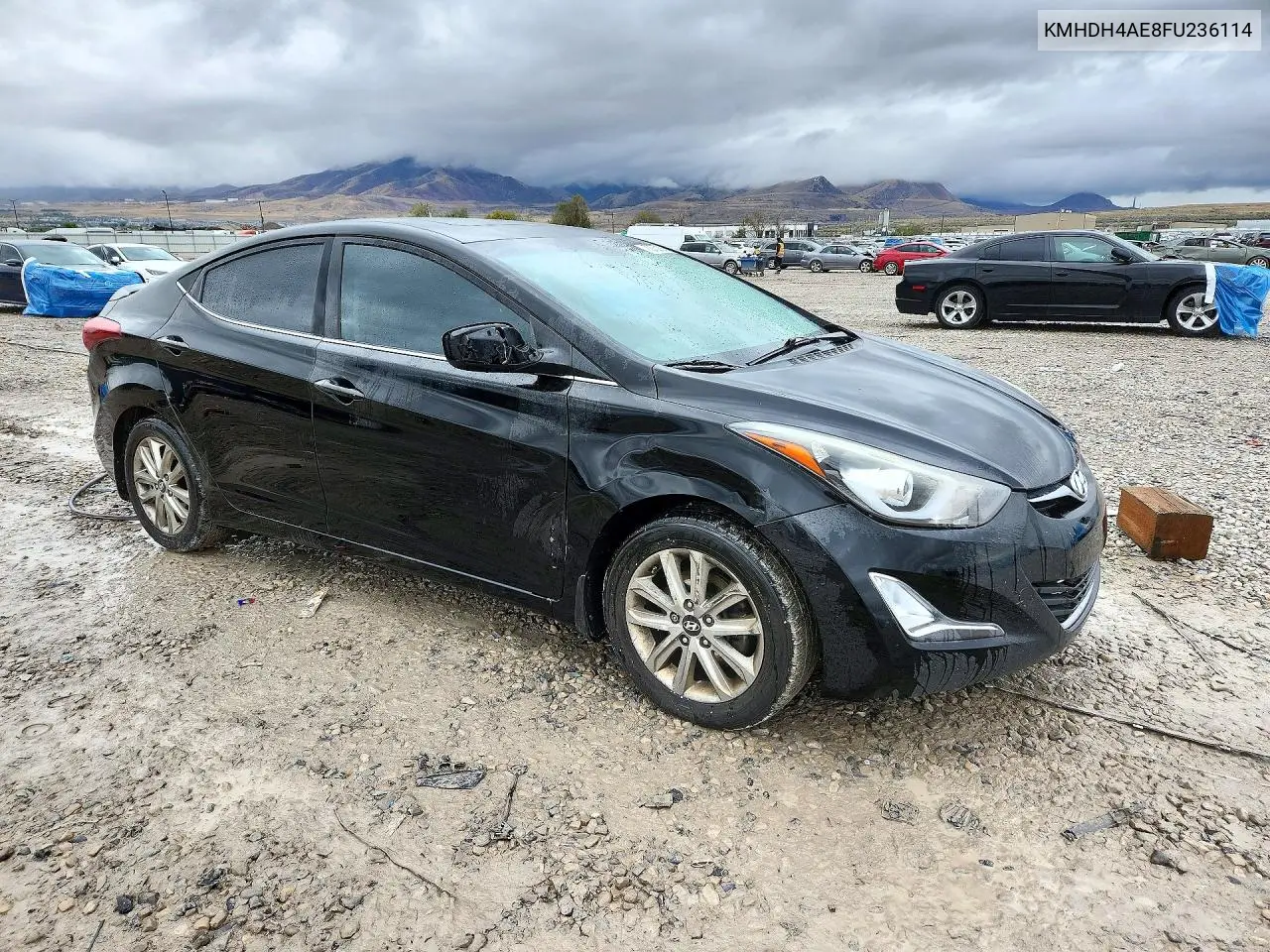 2015 HYUNDAI ELANTRA VIN KMHDH4AE8FU236114 — фото 4