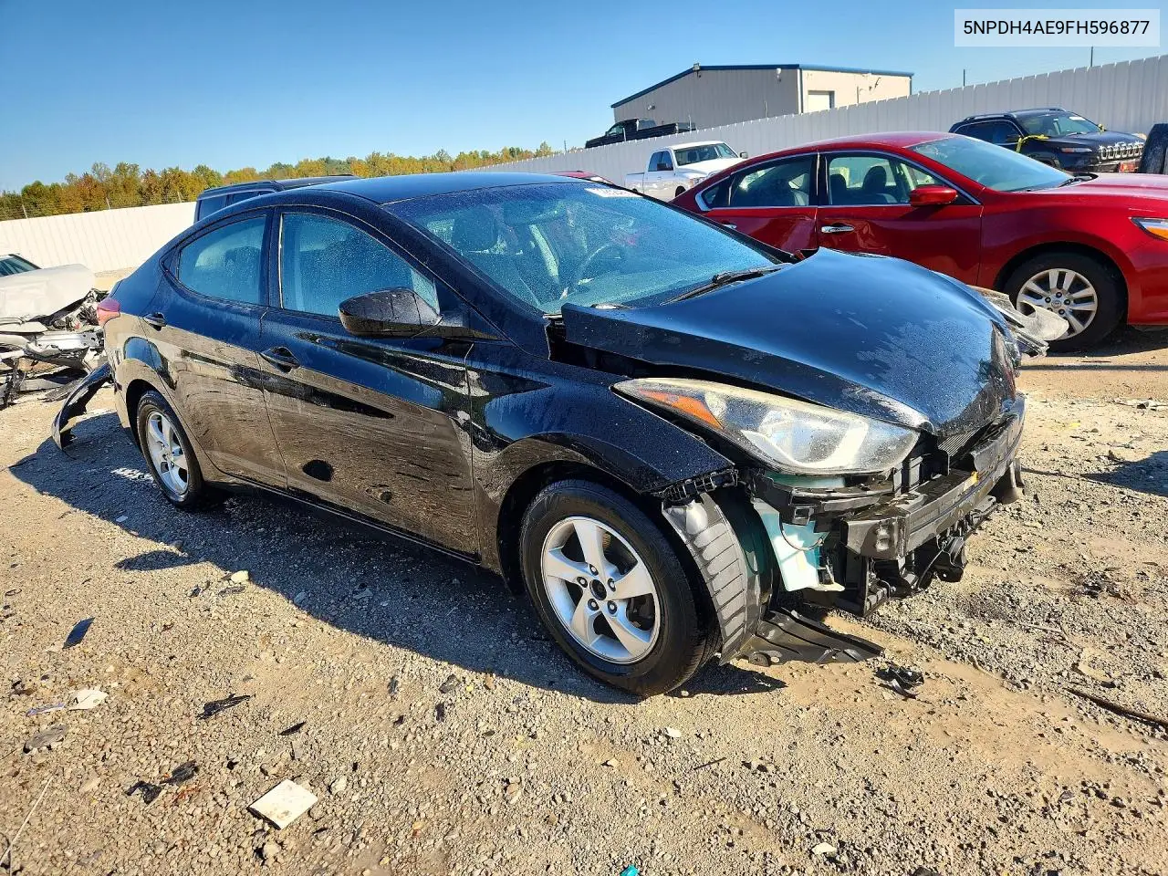 2015 HYUNDAI ELANTRA VIN 5NPDH4AE9FH596877 — фото 4