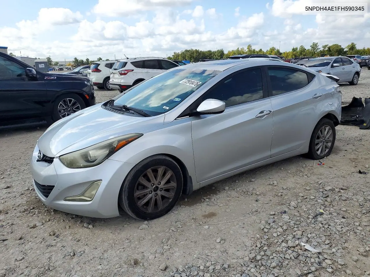 HYUNDAI ELANTRA 2015, VIN 5NPDH4AE1FH590345