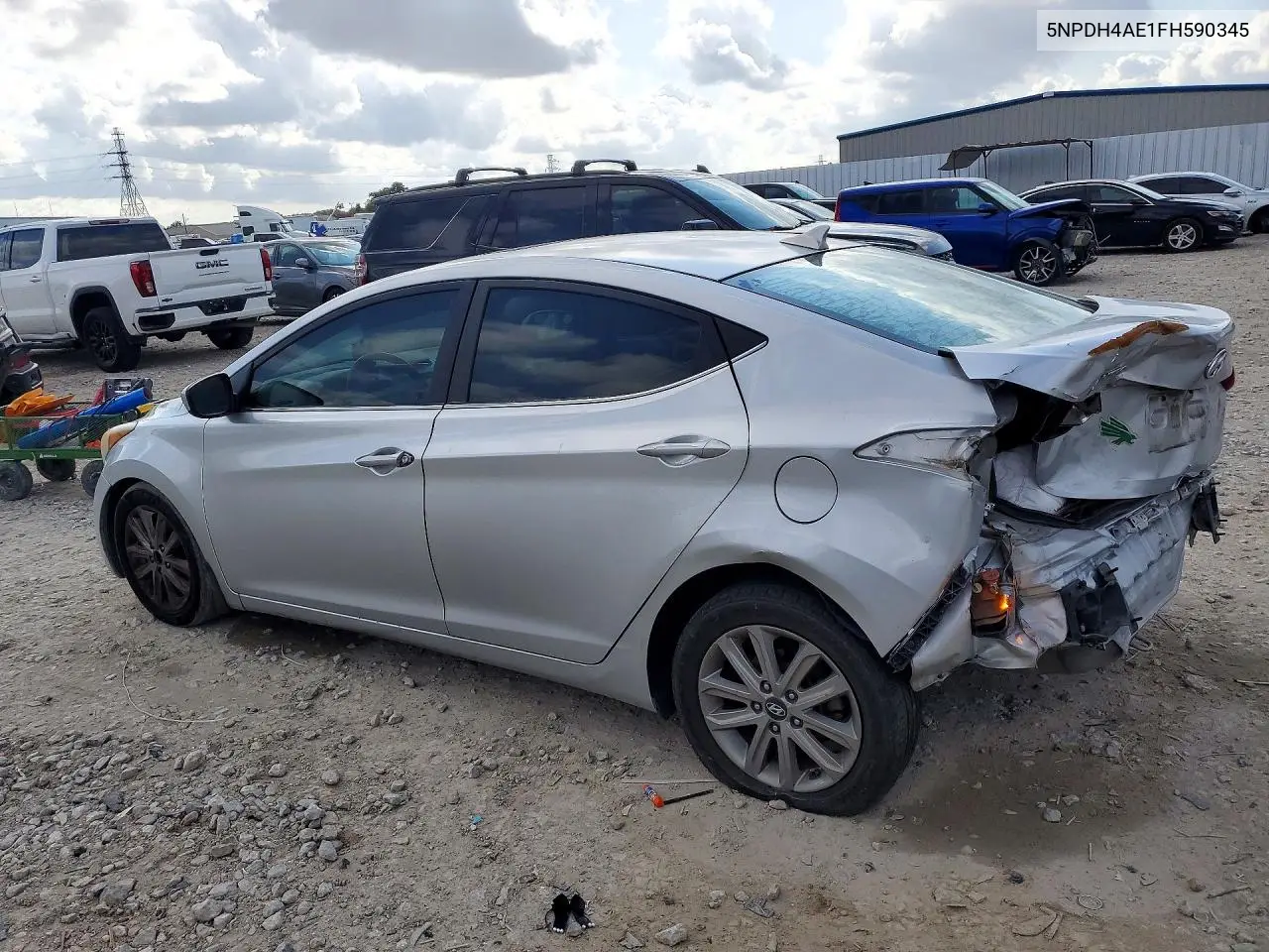 2015 HYUNDAI ELANTRA VIN 5NPDH4AE1FH590345 — фото 2