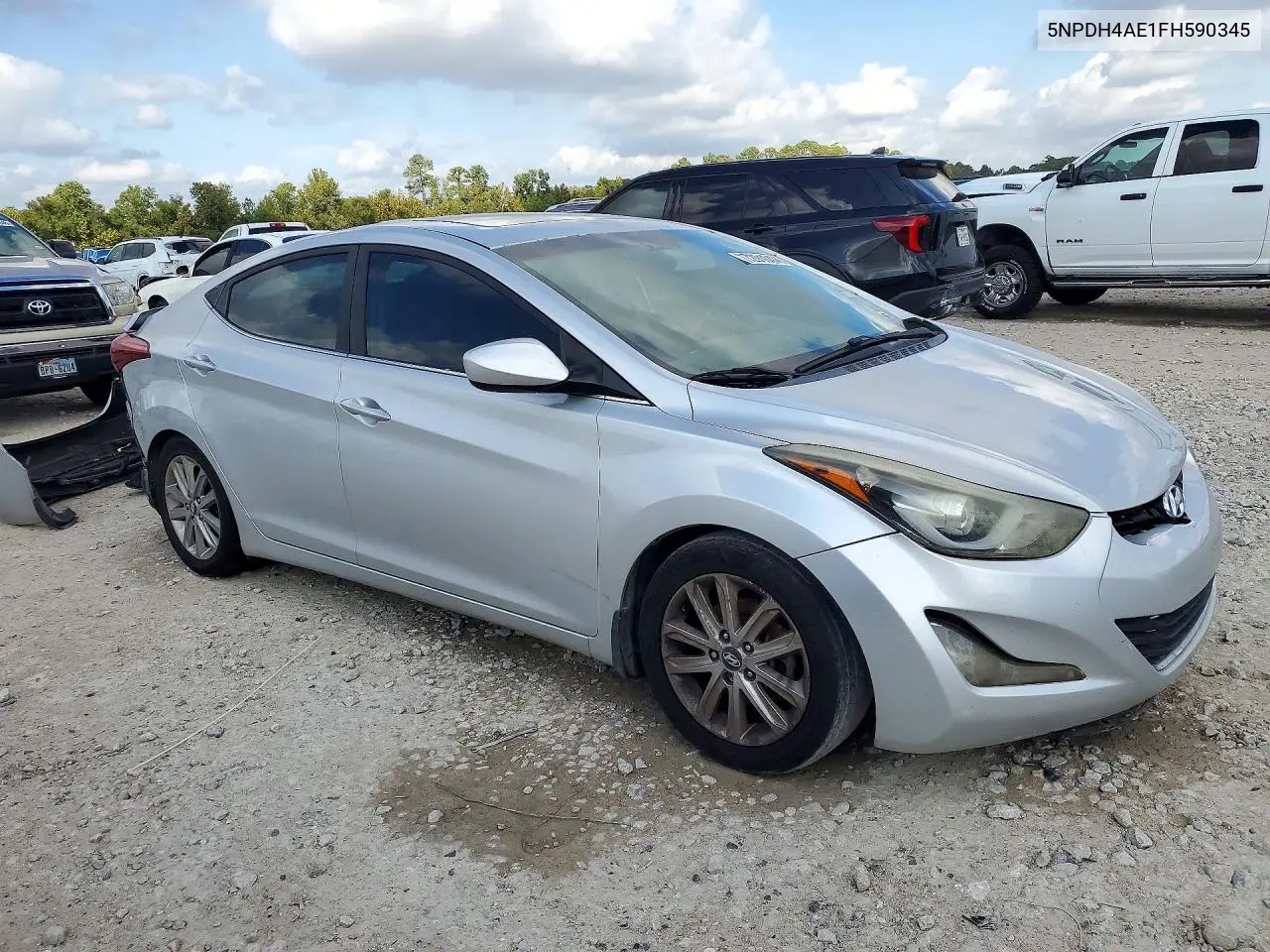 2015 HYUNDAI ELANTRA VIN 5NPDH4AE1FH590345 — фото 4