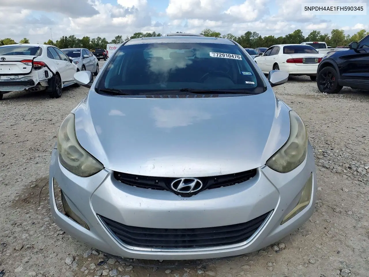 2015 HYUNDAI ELANTRA VIN 5NPDH4AE1FH590345 — фото 5