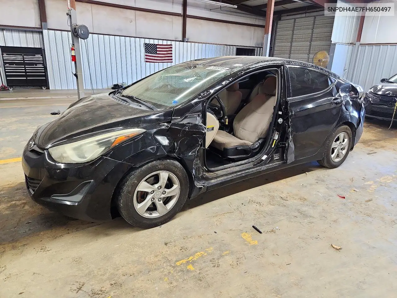 HYUNDAI ELANTRA 2015, VIN 5NPDH4AE7FH650497