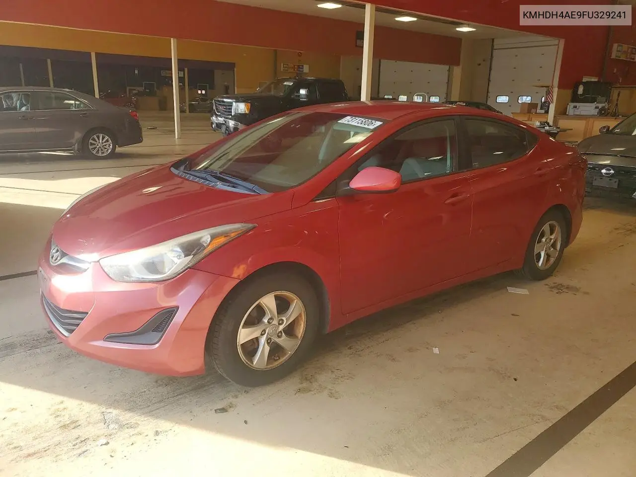HYUNDAI ELANTRA 2015, VIN KMHDH4AE9FU329241