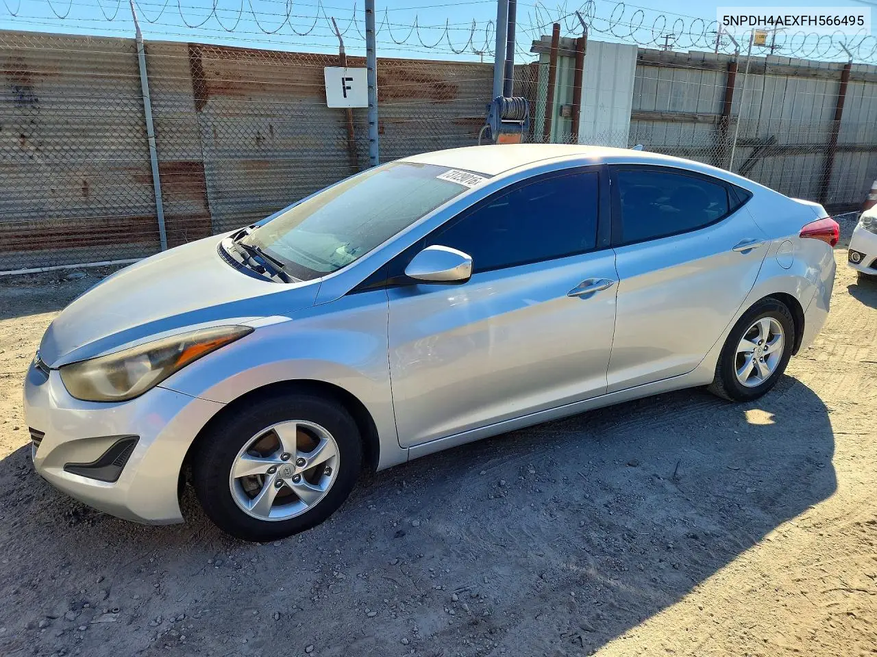 HYUNDAI ELANTRA 2015, VIN 5NPDH4AEXFH566495