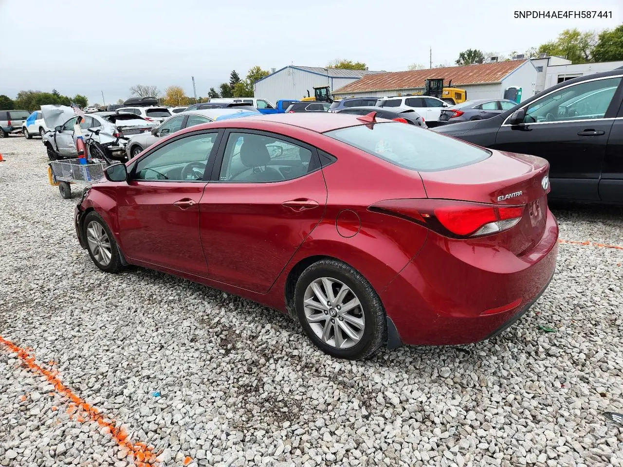 2015 HYUNDAI ELANTRA VIN 5NPDH4AE4FH587441 — фото 2