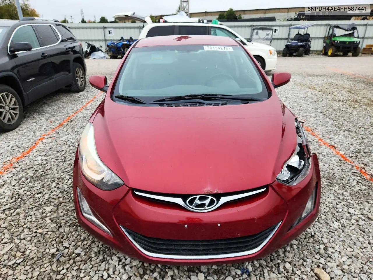 2015 HYUNDAI ELANTRA VIN 5NPDH4AE4FH587441 — фото 5