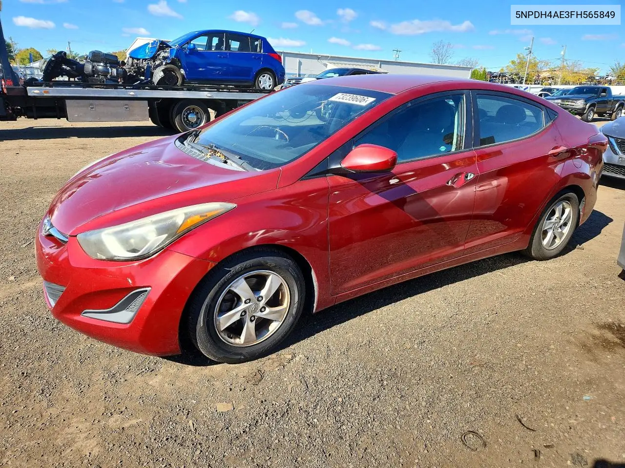 HYUNDAI ELANTRA 2015, VIN 5NPDH4AE3FH565849