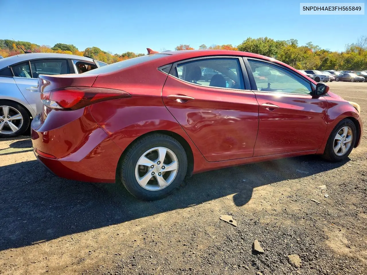 2015 HYUNDAI ELANTRA VIN 5NPDH4AE3FH565849 — фото 3