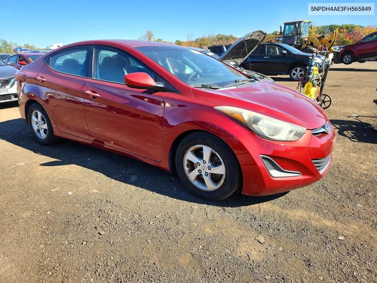 2015 HYUNDAI ELANTRA VIN 5NPDH4AE3FH565849 — фото 4