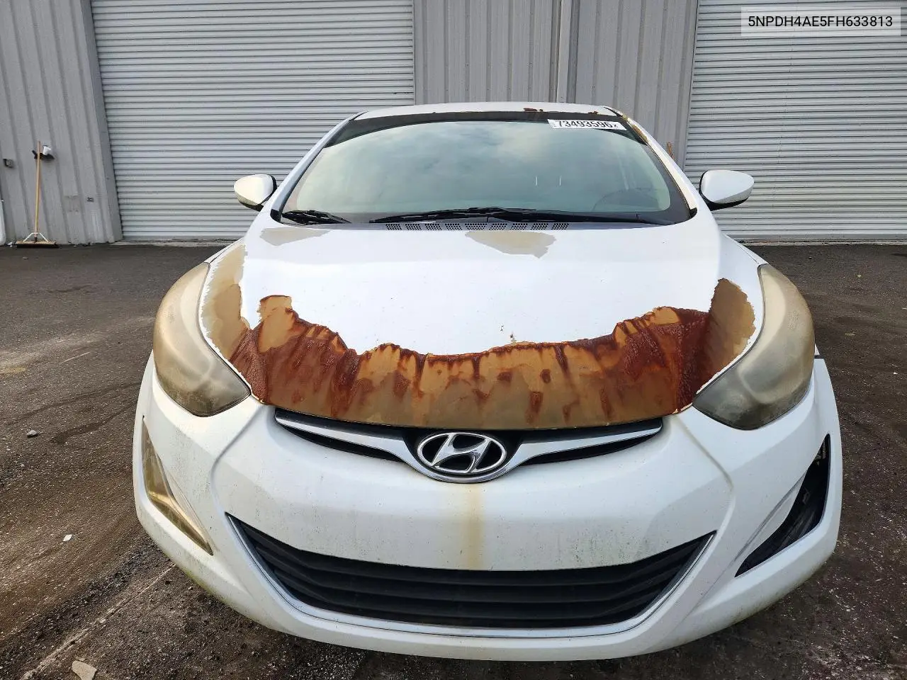 2015 HYUNDAI ELANTRA VIN 5NPDH4AE5FH633813 — фото 5