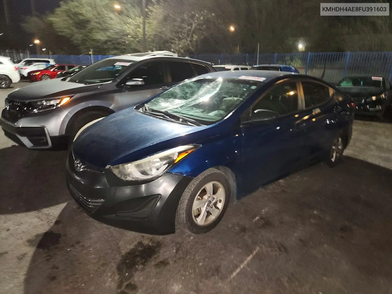 HYUNDAI ELANTRA 2015, VIN KMHDH4AE8FU391603