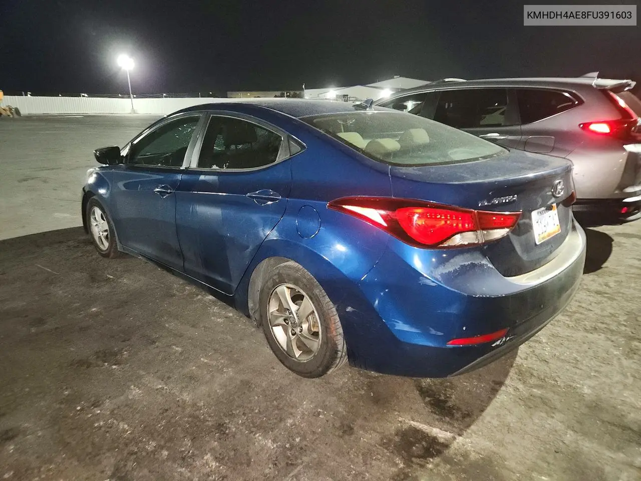 2015 HYUNDAI ELANTRA VIN KMHDH4AE8FU391603 — фото 2