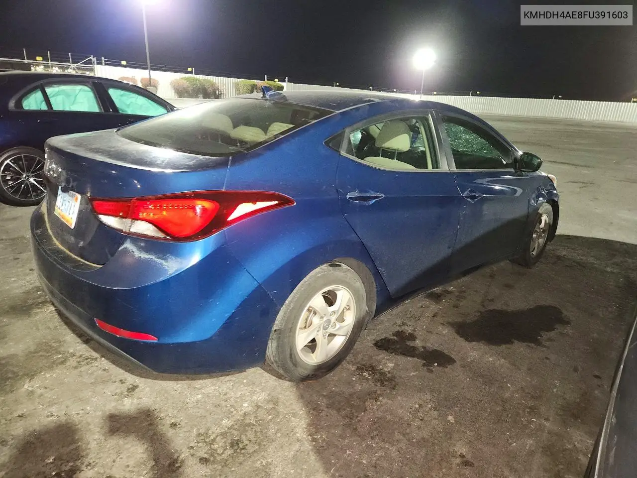 2015 HYUNDAI ELANTRA VIN KMHDH4AE8FU391603 — фото 3