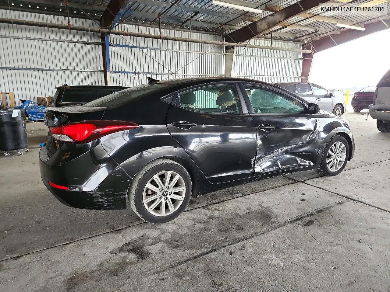 2015 HYUNDAI ELANTRA VIN KMHDH4AE4FU261706 — фото 3