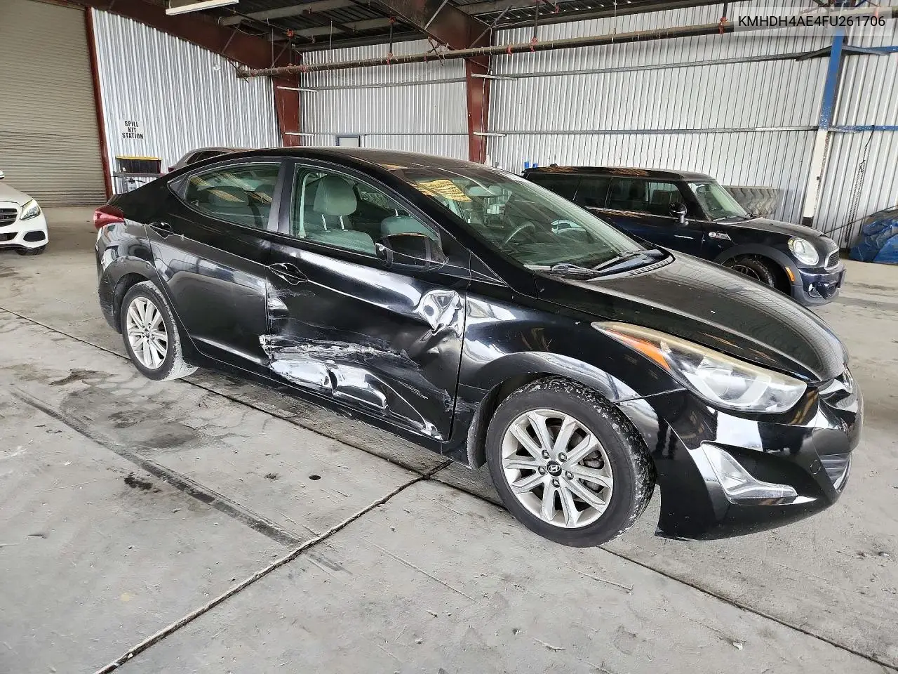 2015 HYUNDAI ELANTRA VIN KMHDH4AE4FU261706 — фото 4
