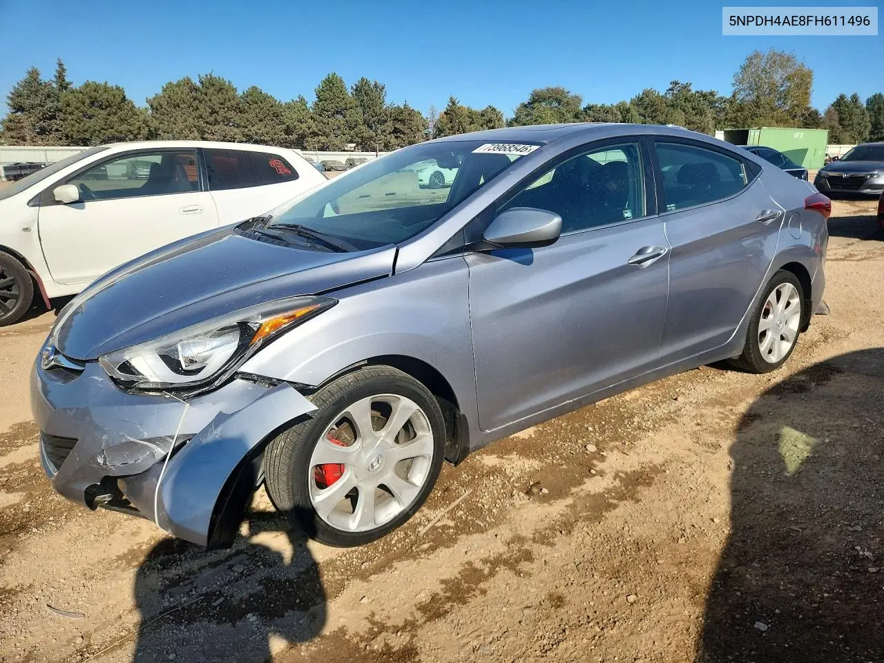 HYUNDAI ELANTRA 2015, VIN 5NPDH4AE8FH611496
