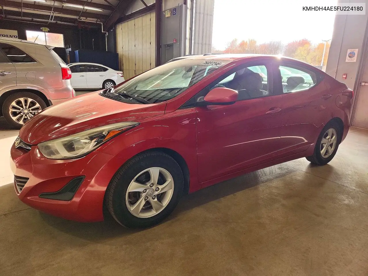 HYUNDAI ELANTRA 2015, VIN KMHDH4AE5FU224180