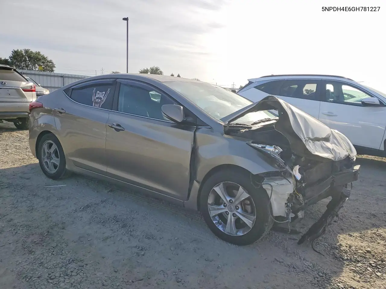 2016 HYUNDAI ELANTRA VIN 5NPDH4AE6GH781227 — фото 4