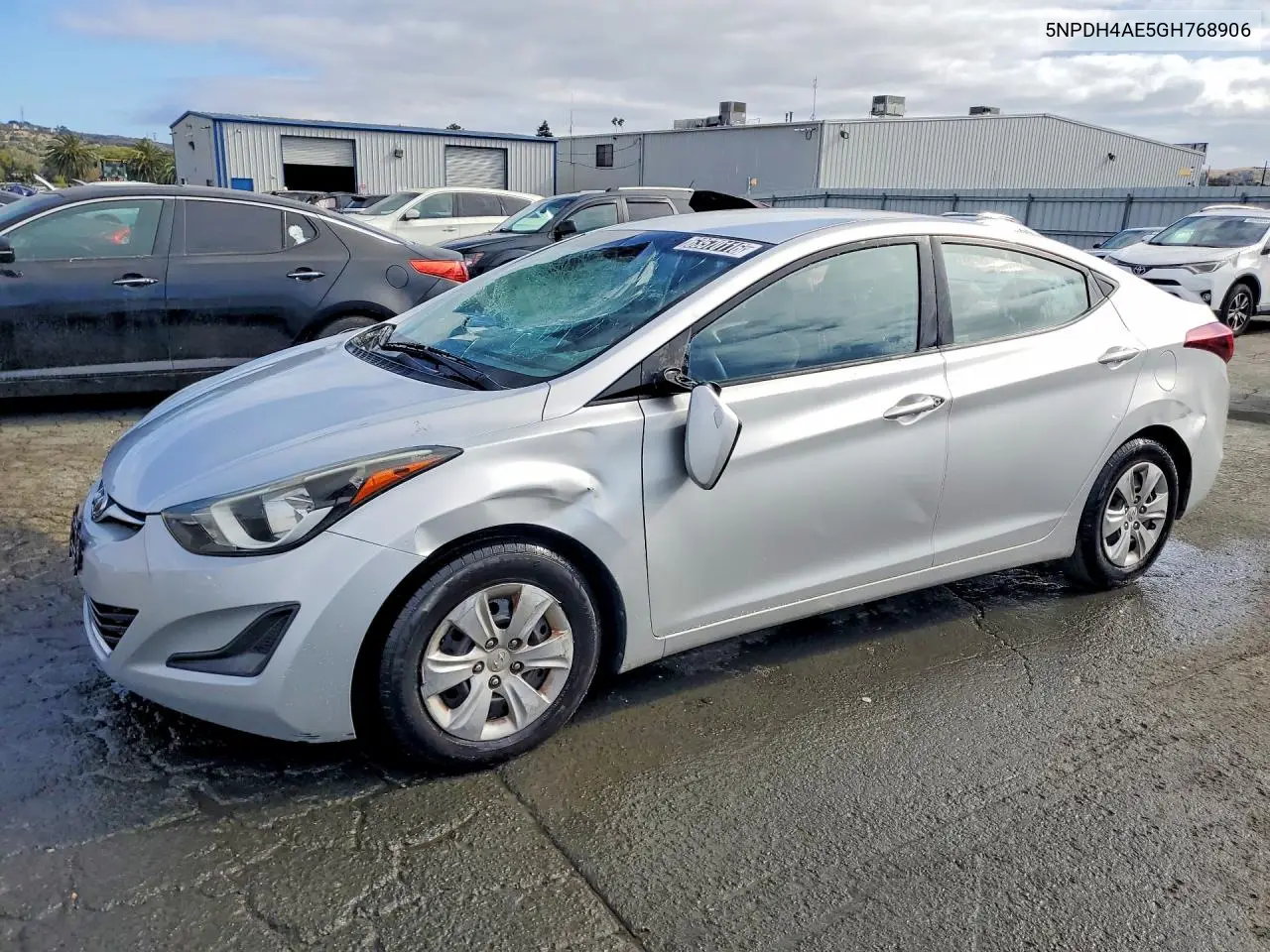 HYUNDAI ELANTRA 2016, VIN 5NPDH4AE5GH768906