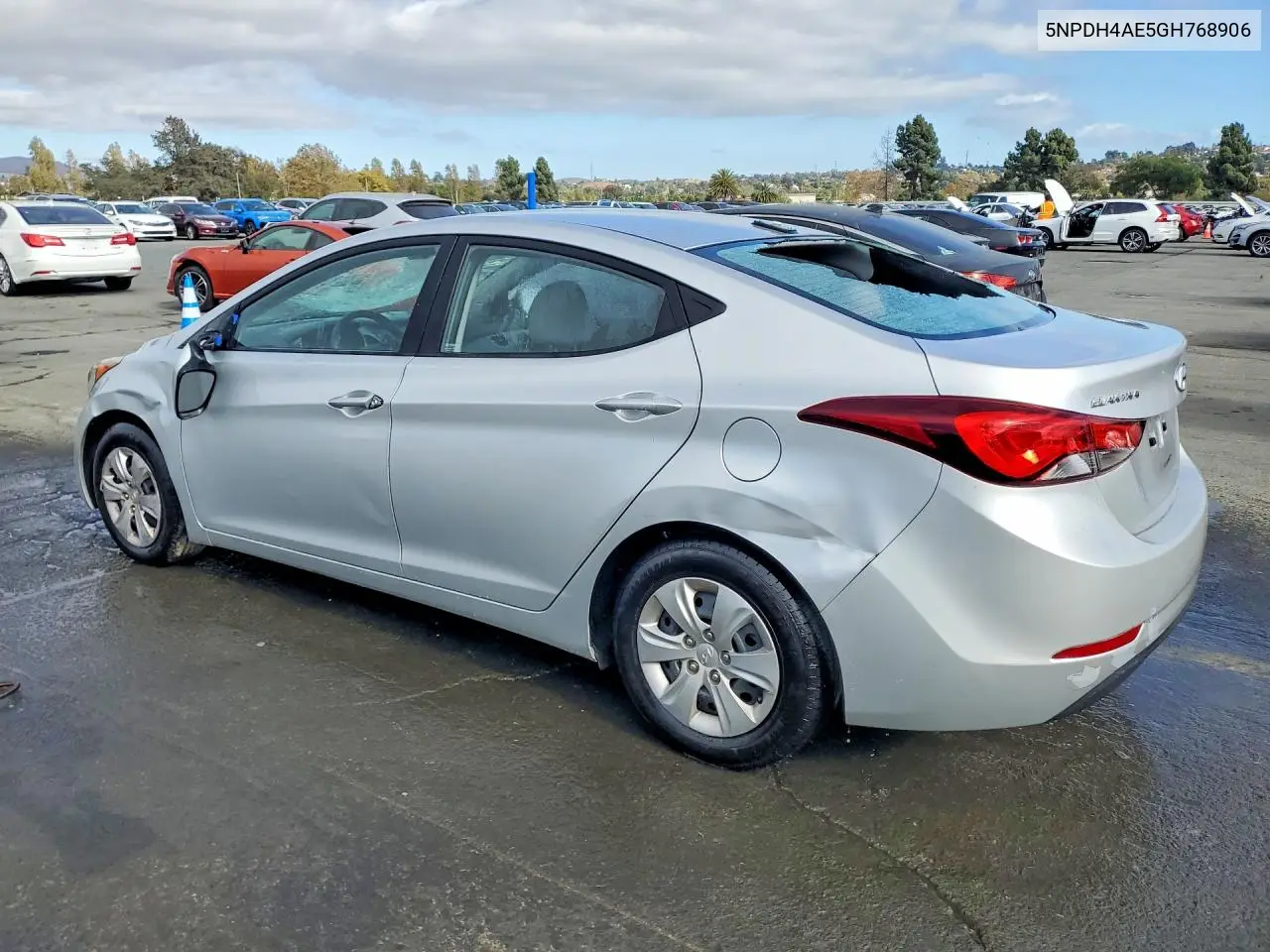 2016 HYUNDAI ELANTRA VIN 5NPDH4AE5GH768906 — фото 2