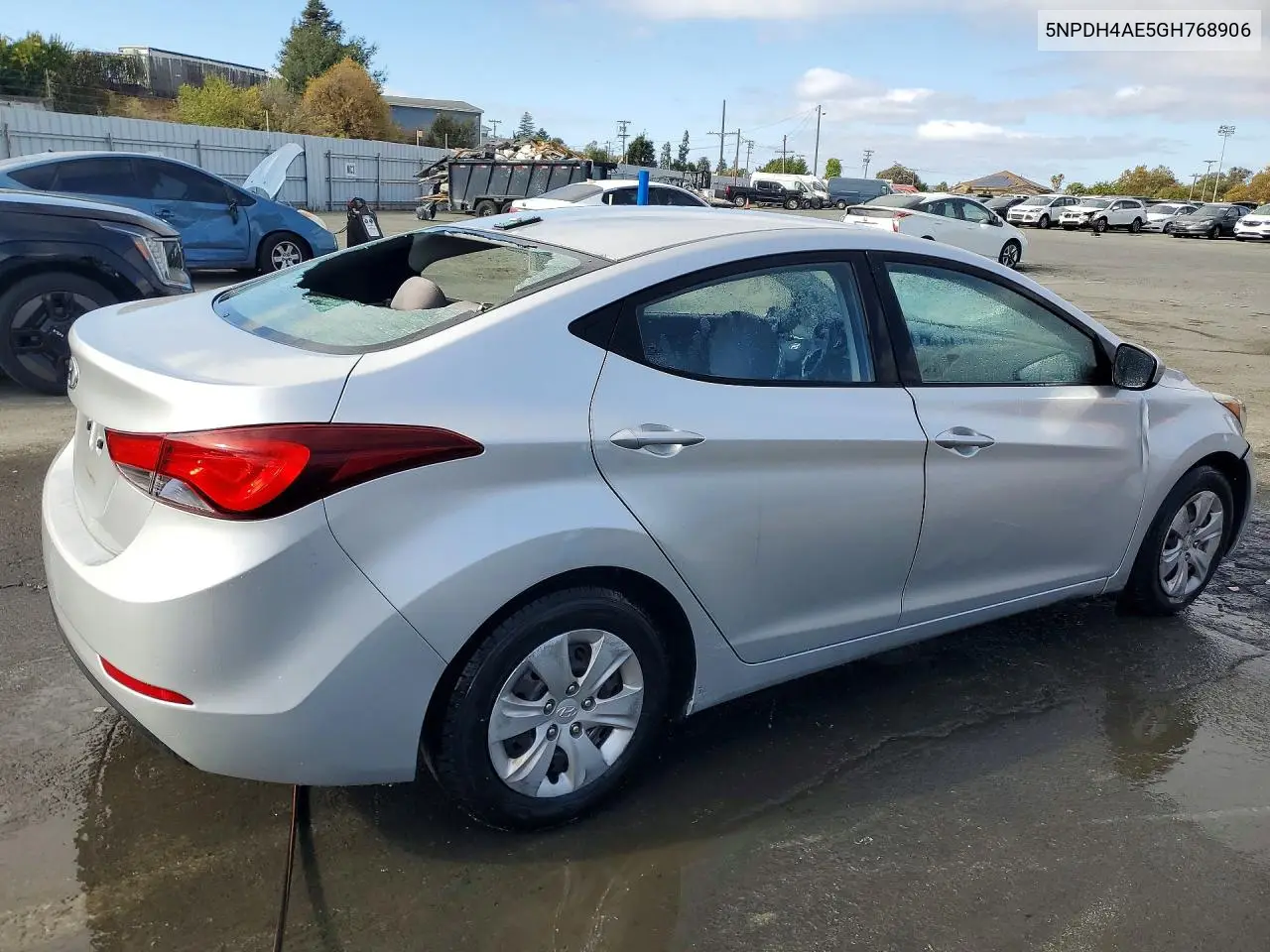 2016 HYUNDAI ELANTRA VIN 5NPDH4AE5GH768906 — фото 3