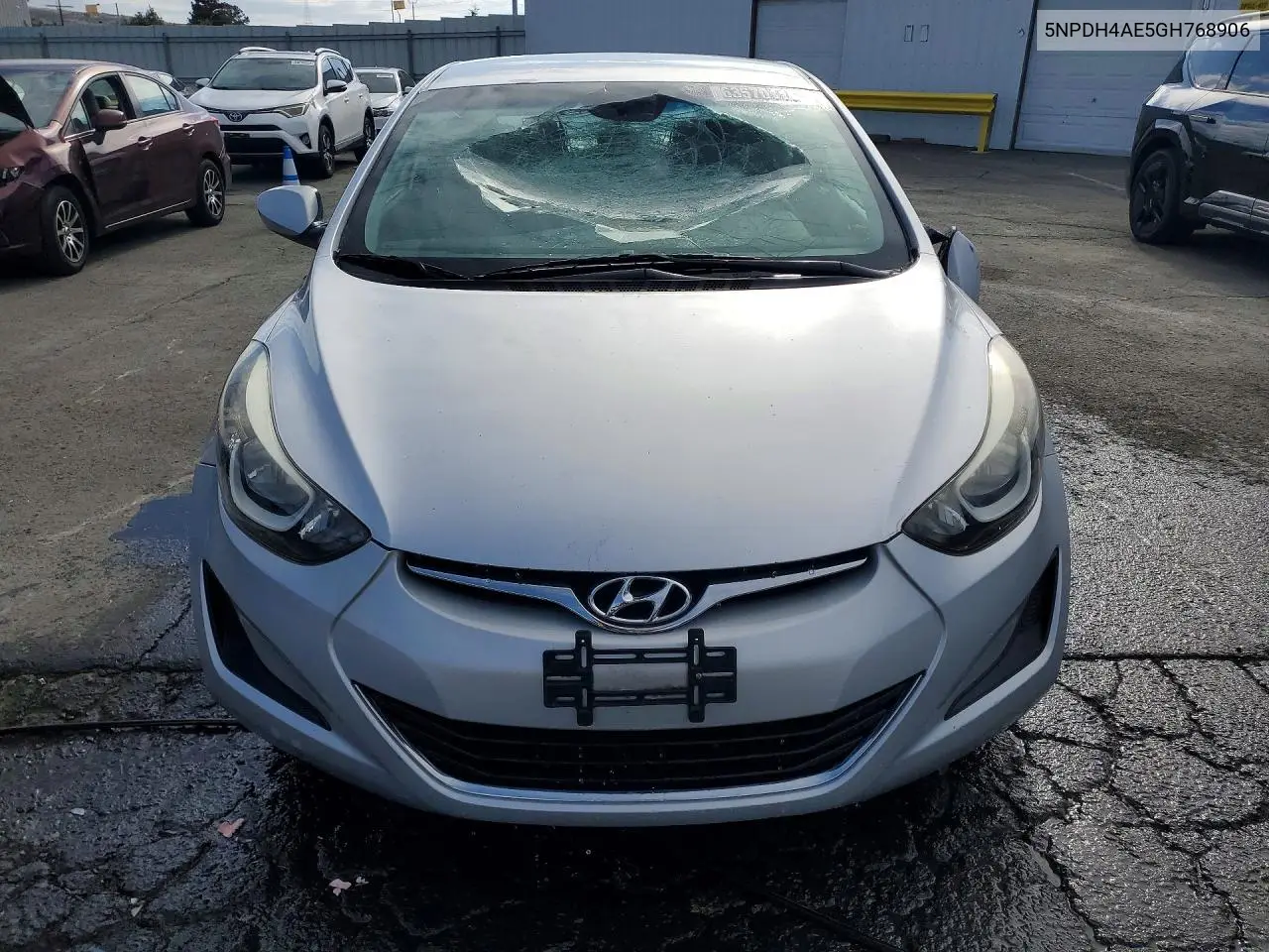 2016 HYUNDAI ELANTRA VIN 5NPDH4AE5GH768906 — фото 5