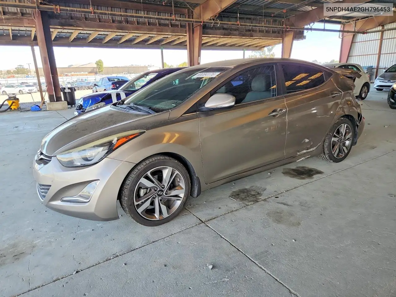 HYUNDAI ELANTRA 2016, VIN 5NPDH4AE2GH796453