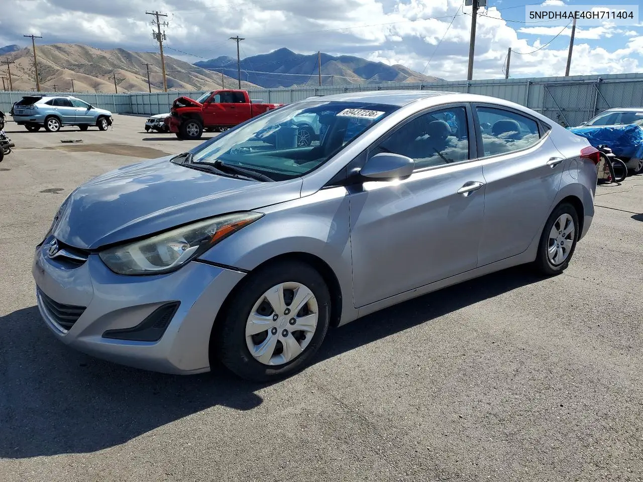 HYUNDAI ELANTRA 2016, VIN 5NPDH4AE4GH711404