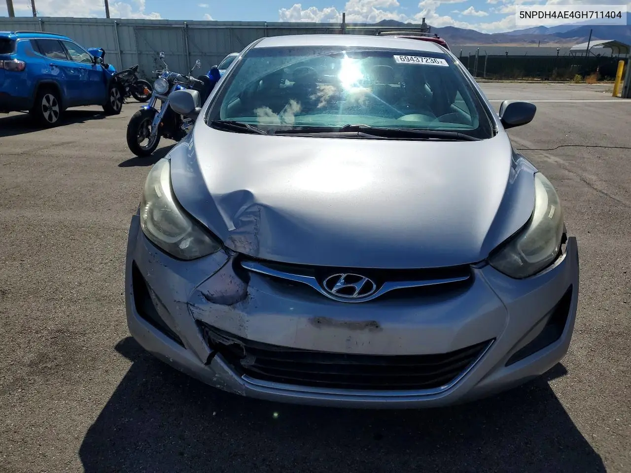 2016 HYUNDAI ELANTRA VIN 5NPDH4AE4GH711404 — фото 5