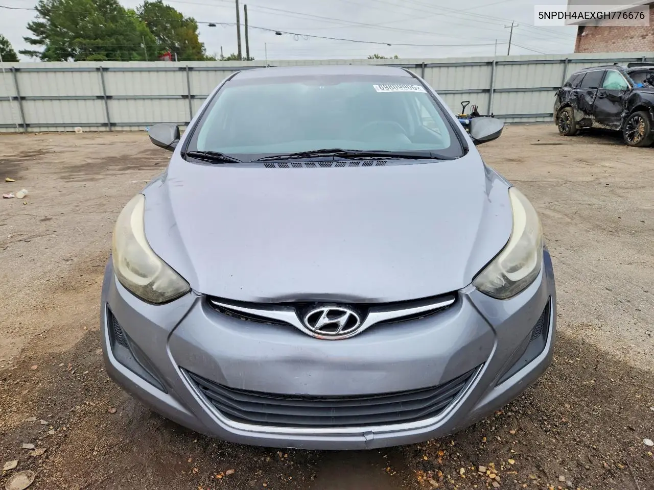 2016 HYUNDAI ELANTRA VIN 5NPDH4AEXGH776676 — фото 5