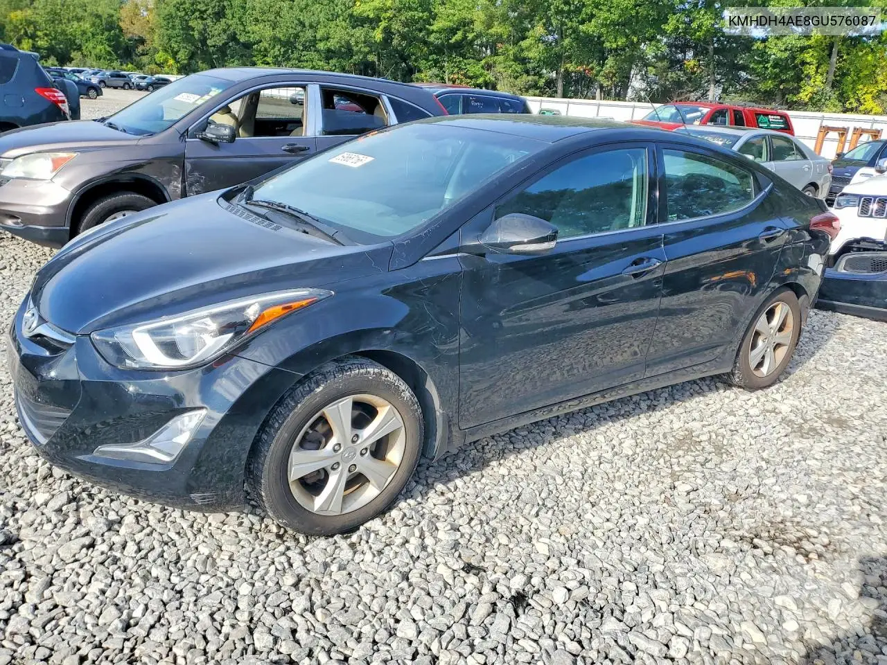 HYUNDAI ELANTRA 2016, VIN KMHDH4AE8GU576087