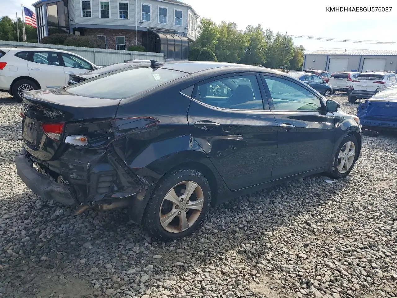 2016 HYUNDAI ELANTRA VIN KMHDH4AE8GU576087 — фото 3