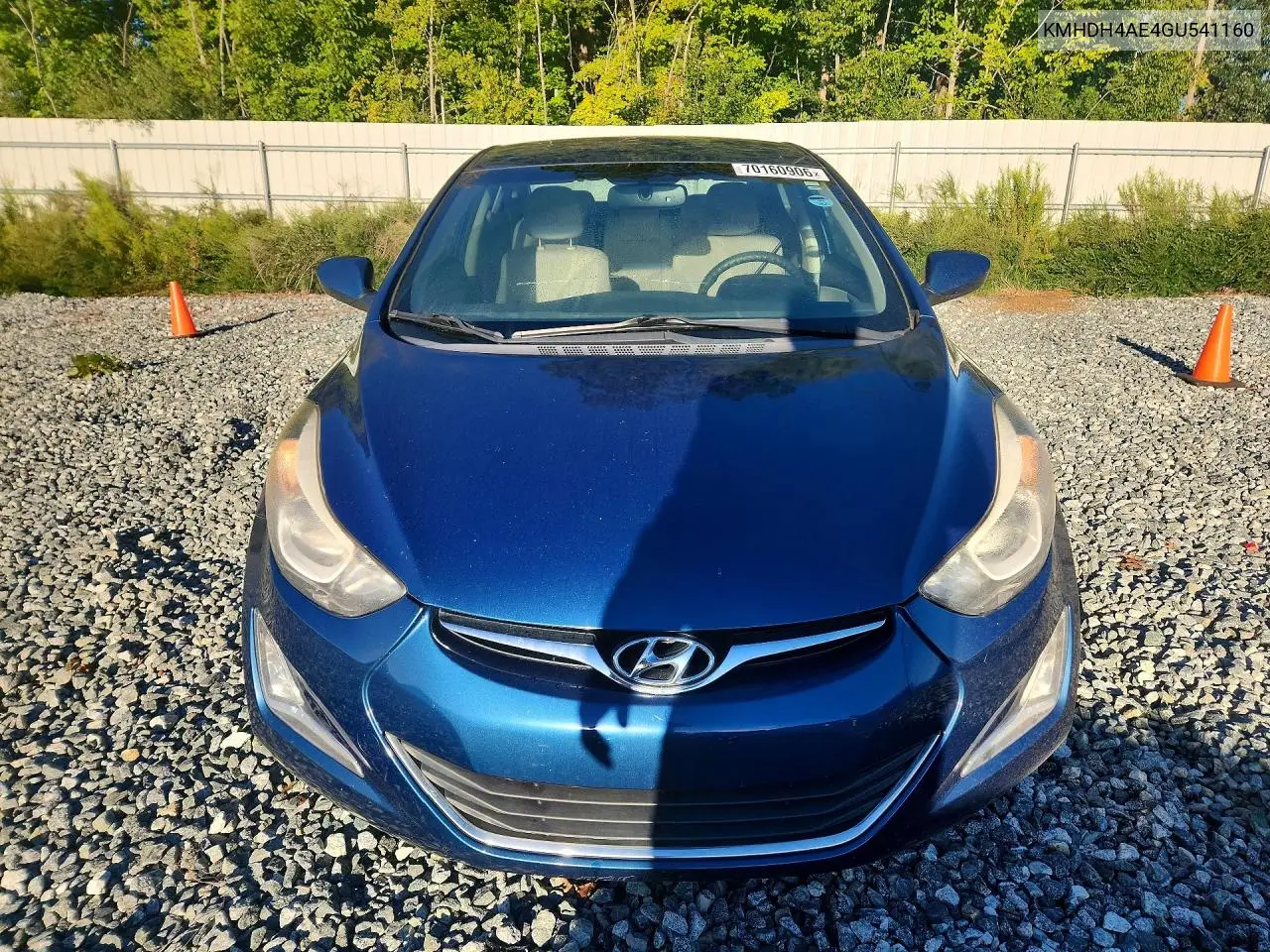 2016 HYUNDAI ELANTRA VIN KMHDH4AE4GU541160 — фото 5