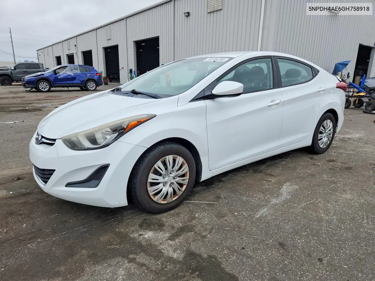 HYUNDAI ELANTRA 2016, VIN 5NPDH4AE6GH758918